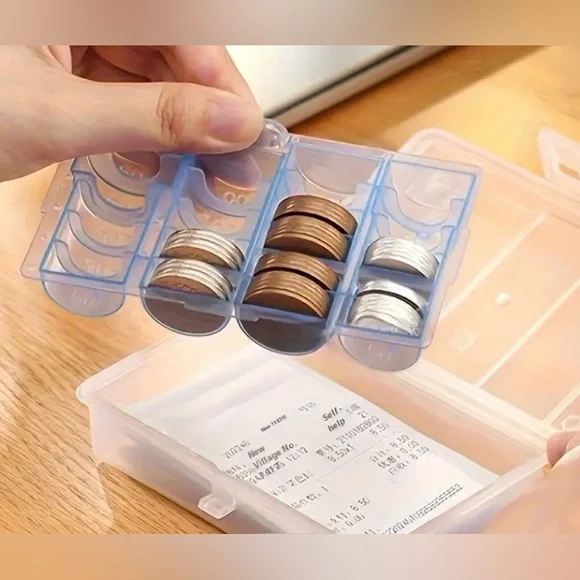 Clear Coin Organizer Box - Picture 2 of 11